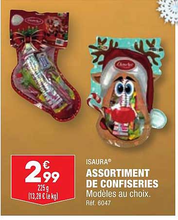 assortiment de confiseries isaura