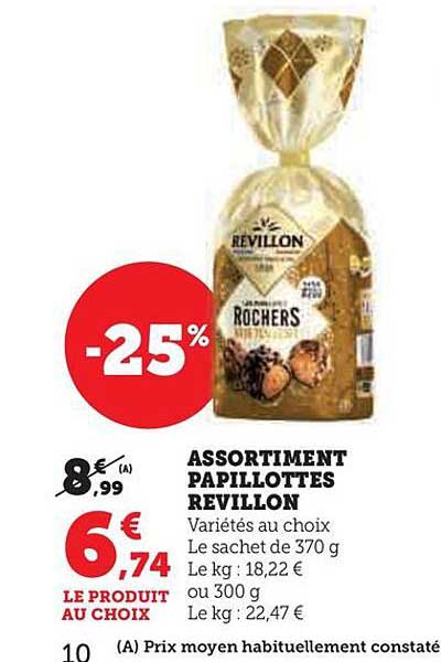 assortiment papillottes révillon