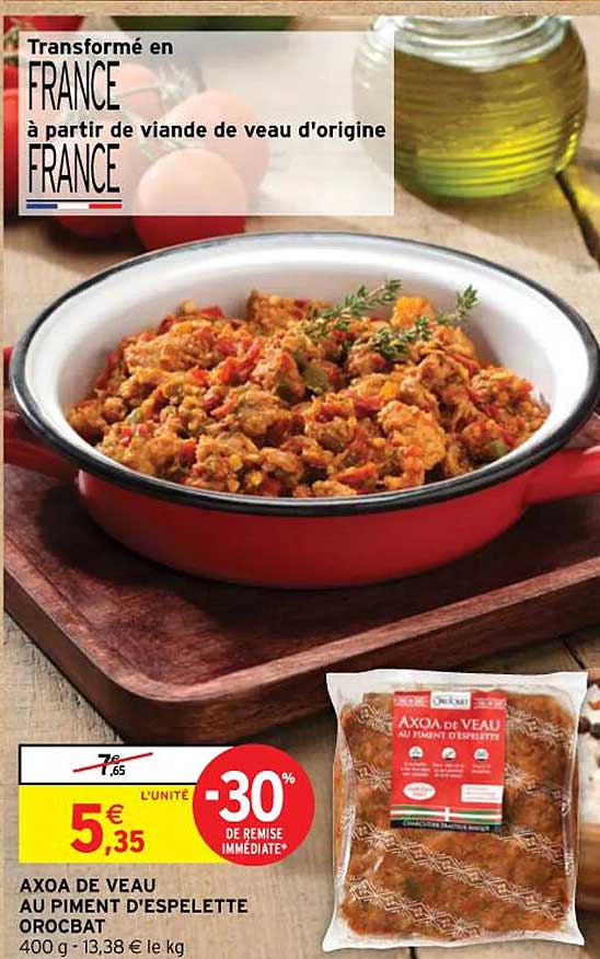 axoa de veau au piment d'espelette  orocbat