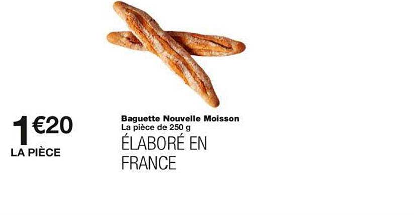 baguette nouvelle moisson