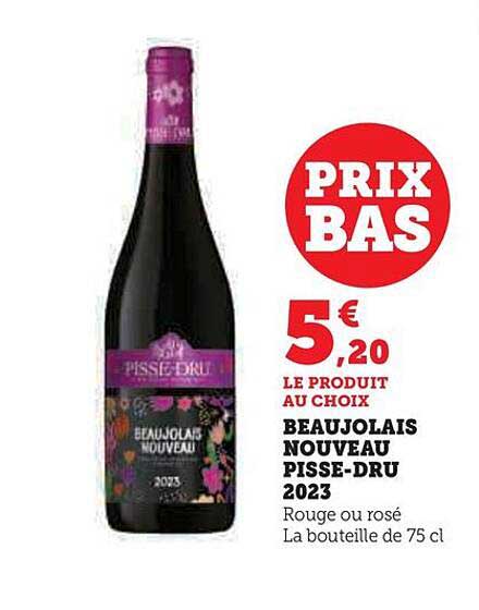 beaujolais nouveau pisse-dru 2023