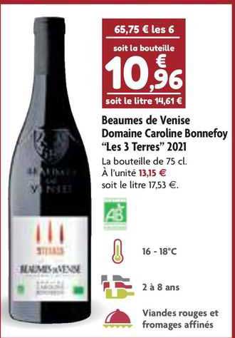 beaumes de venise domaine caroline bonnefoy "les 3 terres" 2021