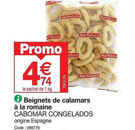 Beignets De Calamars à La Romaine Cabomar Congelados