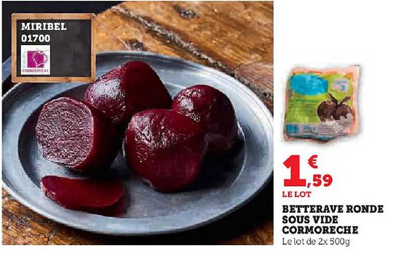 betterave ronde sous vide cormoreche