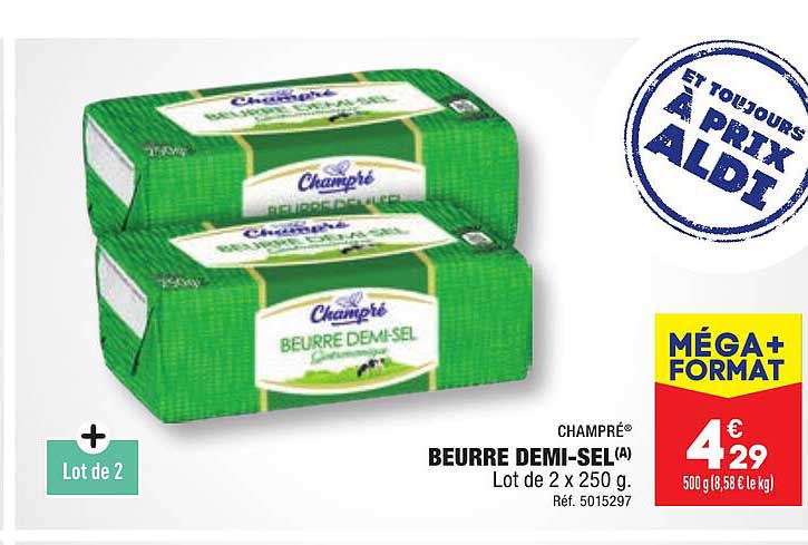 beurre demi-sel champré