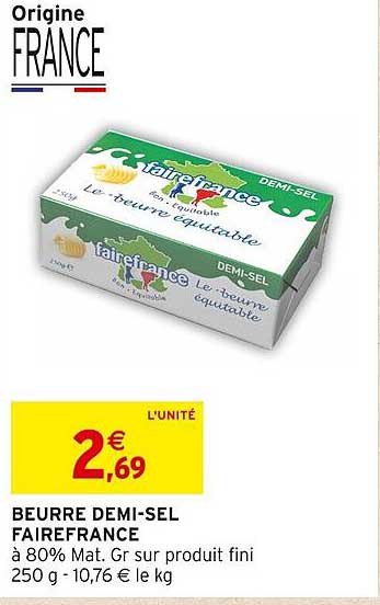 beurre demi-sel fairefrance