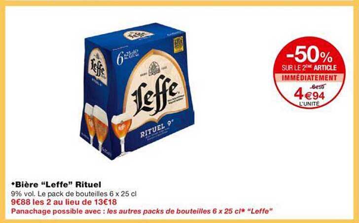 Bière "leffe" Rituel