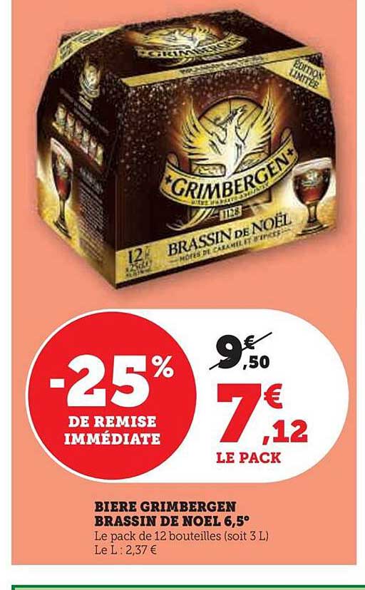 bière grimbergen brassin de noël 6,5°