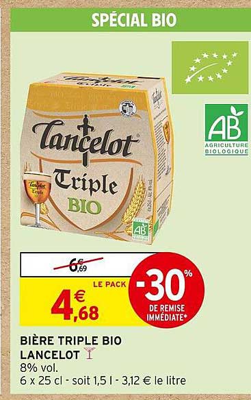 Bière Triple Bio Lancelot