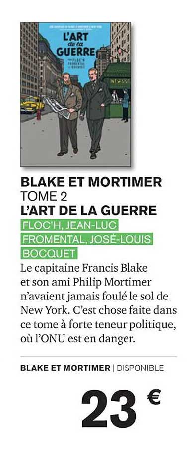 blake et mortimer tome 2 l'art de la guerre
