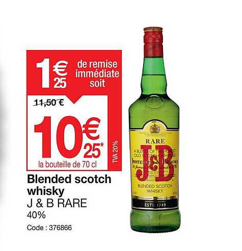 Blended Scotch Whisky J & B Rare