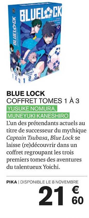 blue lock coffret tome 1 à 3 - yusuke nomura, muneyuki kaneshiro