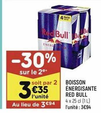 boisson énergisante red bull