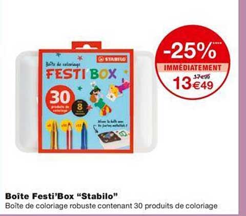 boite fest box "stabilo"