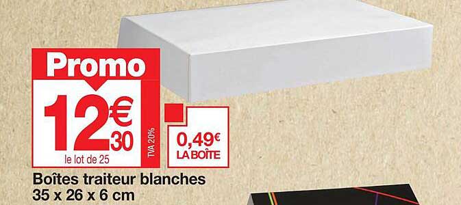 Boîtes Traiteur Blanches