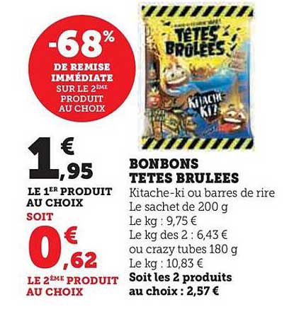 bonbons têtes brûlées