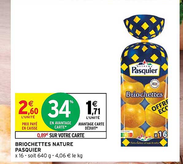 Briochettes Nature Pasquier