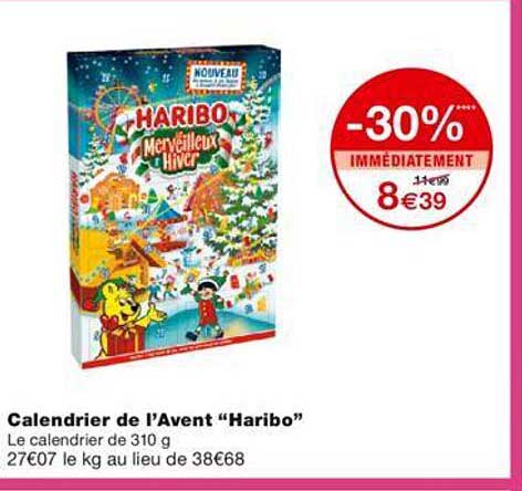 calendrier de l'avent "haribo"