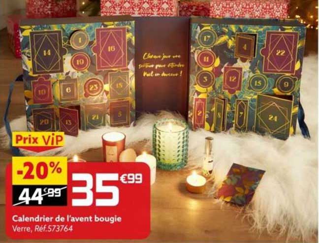 calendrier de l'avent bougie