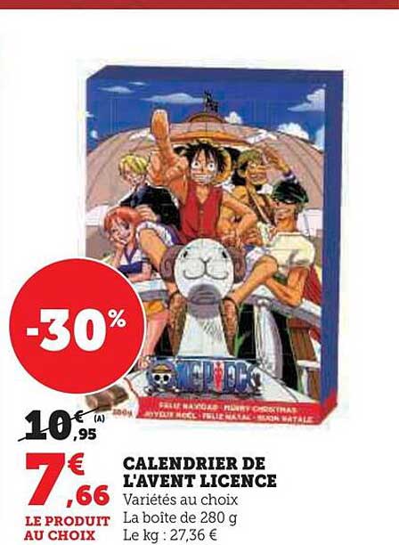 calendrier de l'avent licence