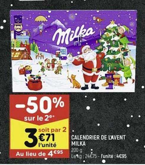 calendrier de l'avent milka