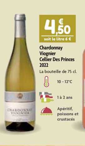 chardonnay viognier cellier des princes 2022