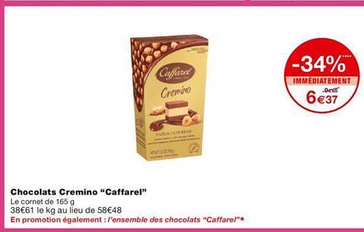 chocolats cremino "caffarel"