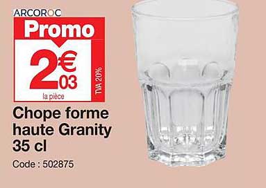 chope forme haute granity 35cl