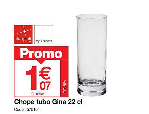 chope tubo gina 22 cl