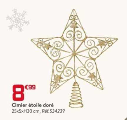 cimier étoile doré