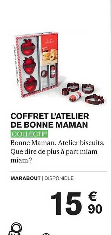 coffret l'atelier de bonne maman