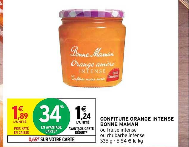 confiture orange intense bonne maman