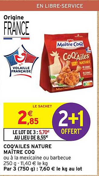 coq'ailes nature maître coq