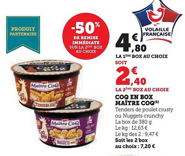 coq en box maître coq
