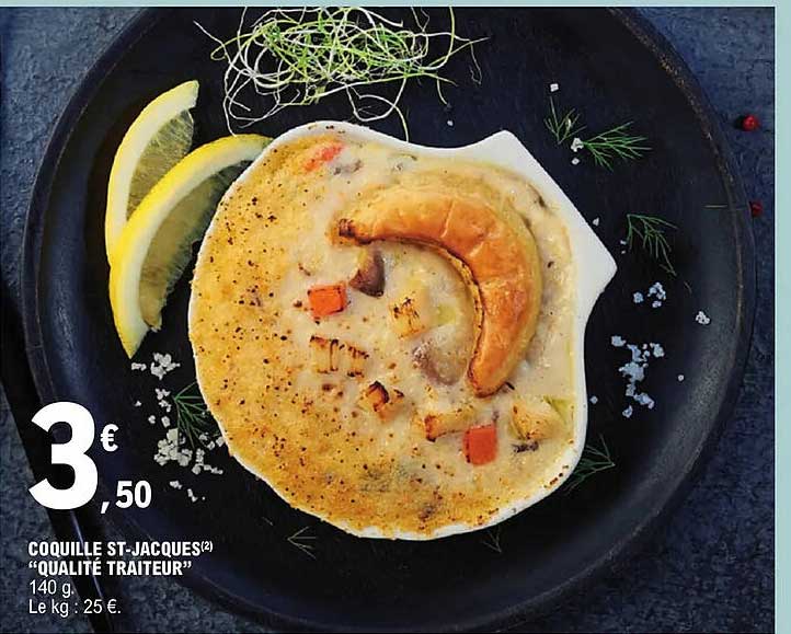 coquille st-jacques "qualité traiteur"