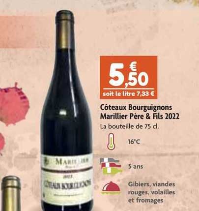 côteaux bourguignon marillier père & fils 2022