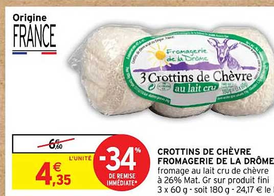 crottins de chèvre fromagerie de la drôme