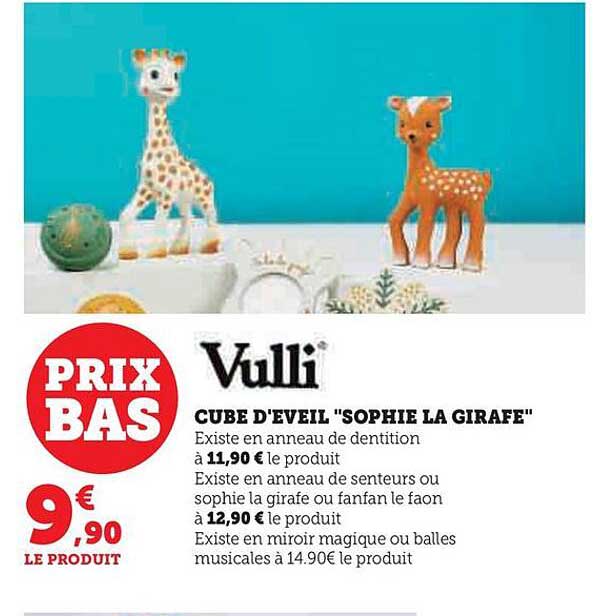 cube d'éveil "sophie la girafe" vulli