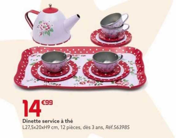 dinette service à thé