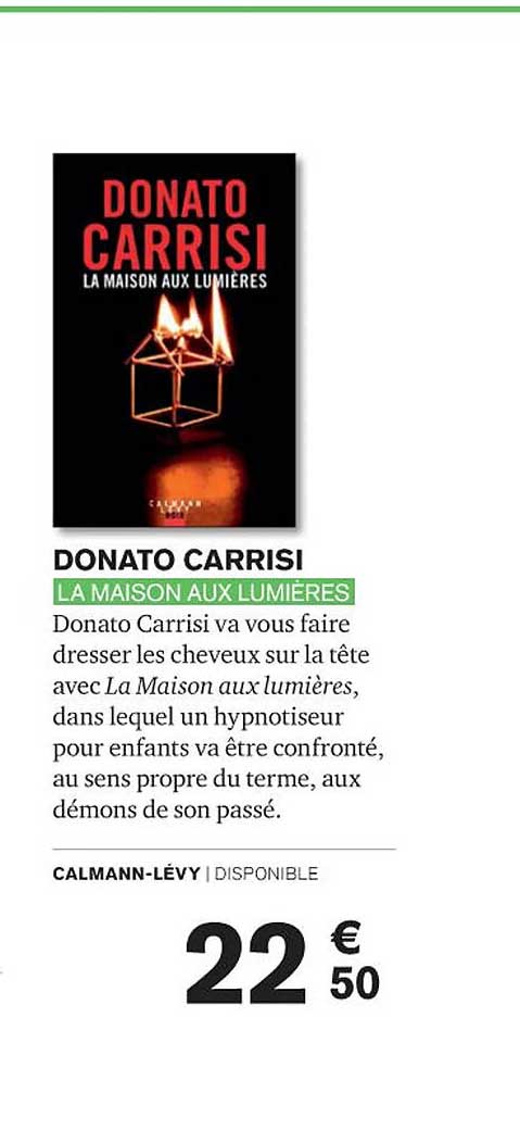 donato carrisi - la maison aux lumières