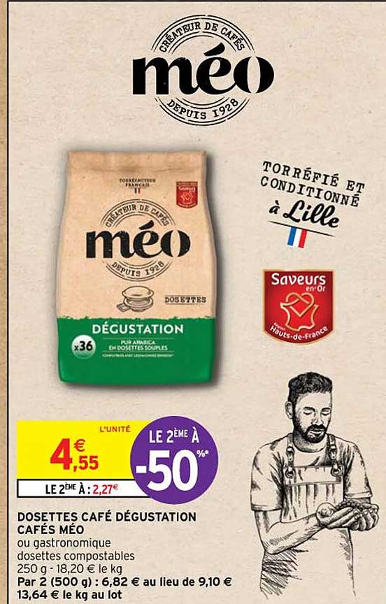 Dosettes Café Dégustation Cafés Méo