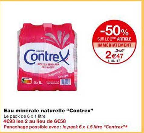 Eau Minérale Naturalle "contrex"
