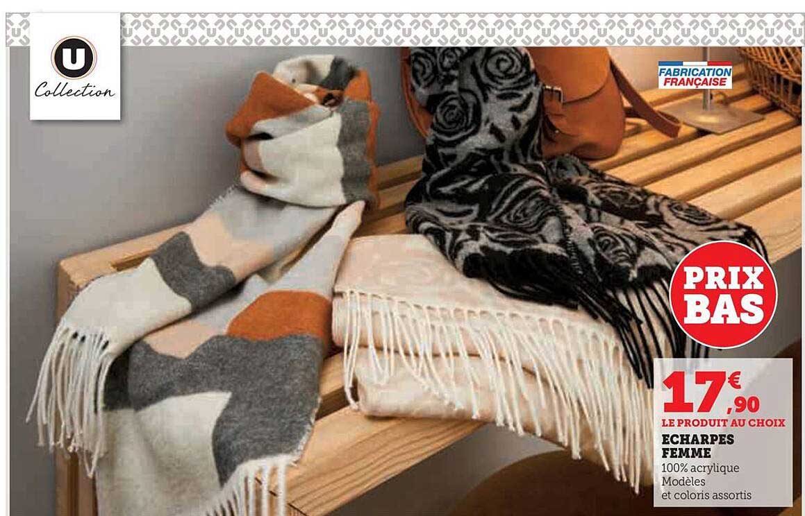 écharpes femme u collecion