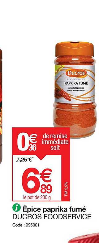 épice paprika fumué ducros foodservice