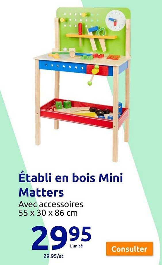 établi En Bois Mini Matters