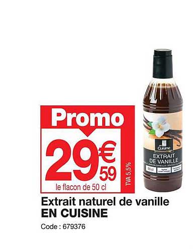 Extrait Naturel De Vanille En Cuisine