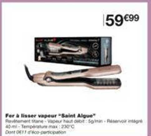 fer à lisser vapeur "saint algue"