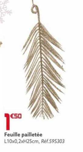 feuille pailletée