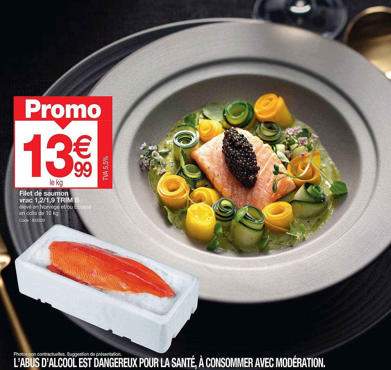 filet de saumon vrac 1.2/1.9 trim b