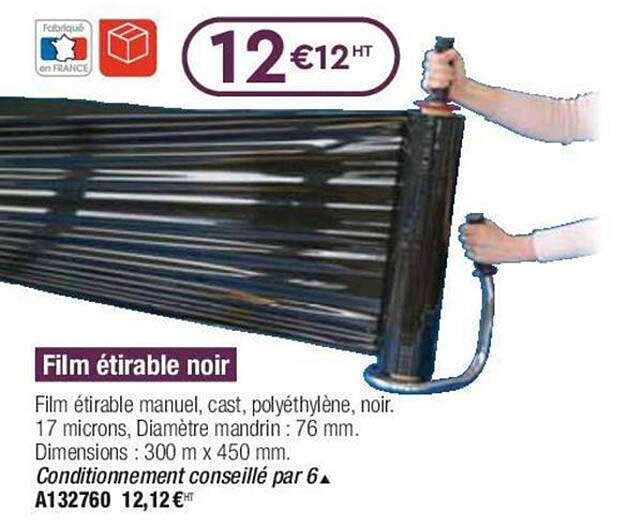 Film étirable Noir